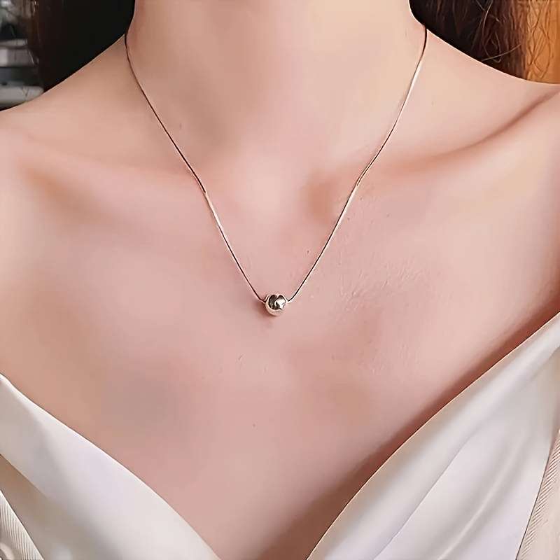 2Pcs Plated Elegant Snake Chain Necklaces