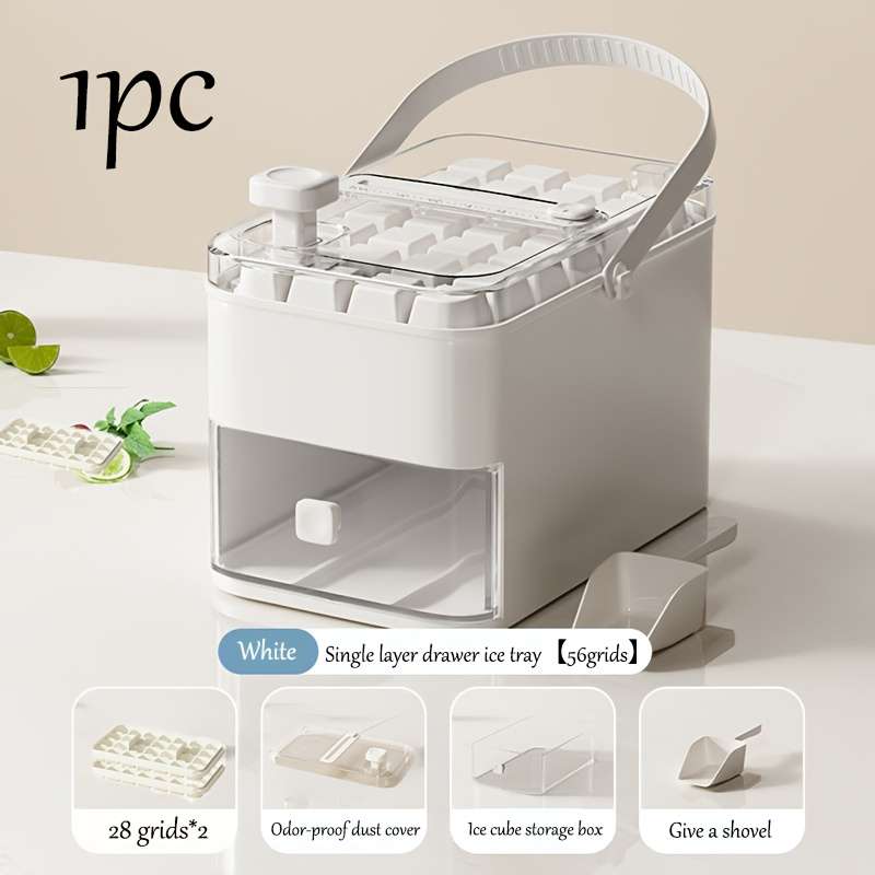 Sleek Portable Foodgrade Flexible Press Type Ice Cube Daily Beverage Use