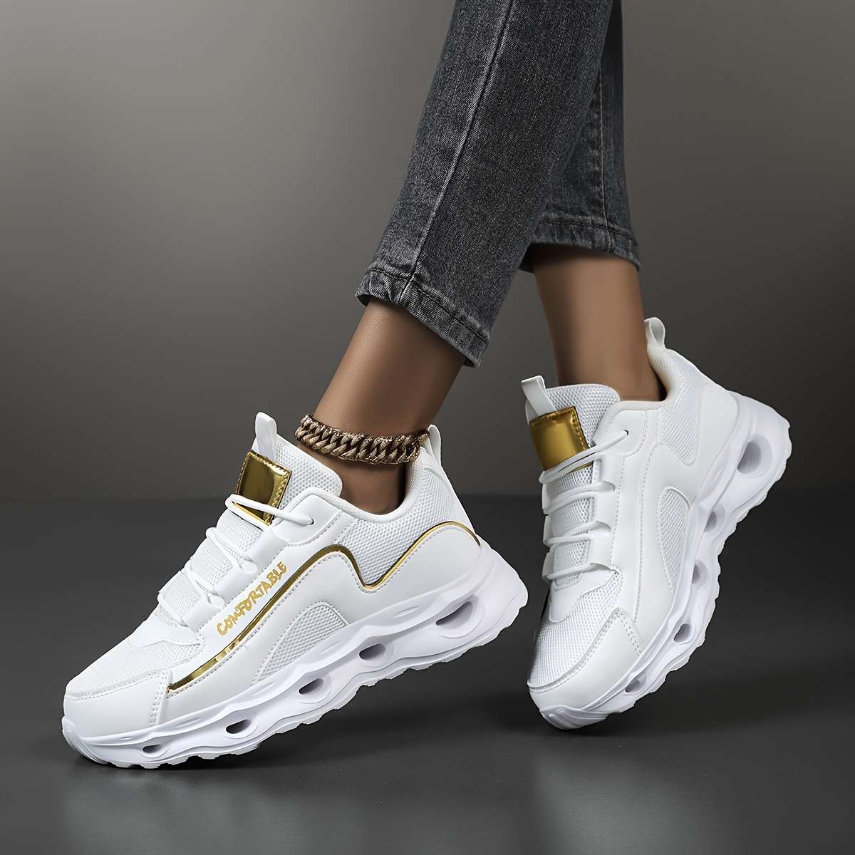 Women S Sneakers Color White Sizeuk 5.5