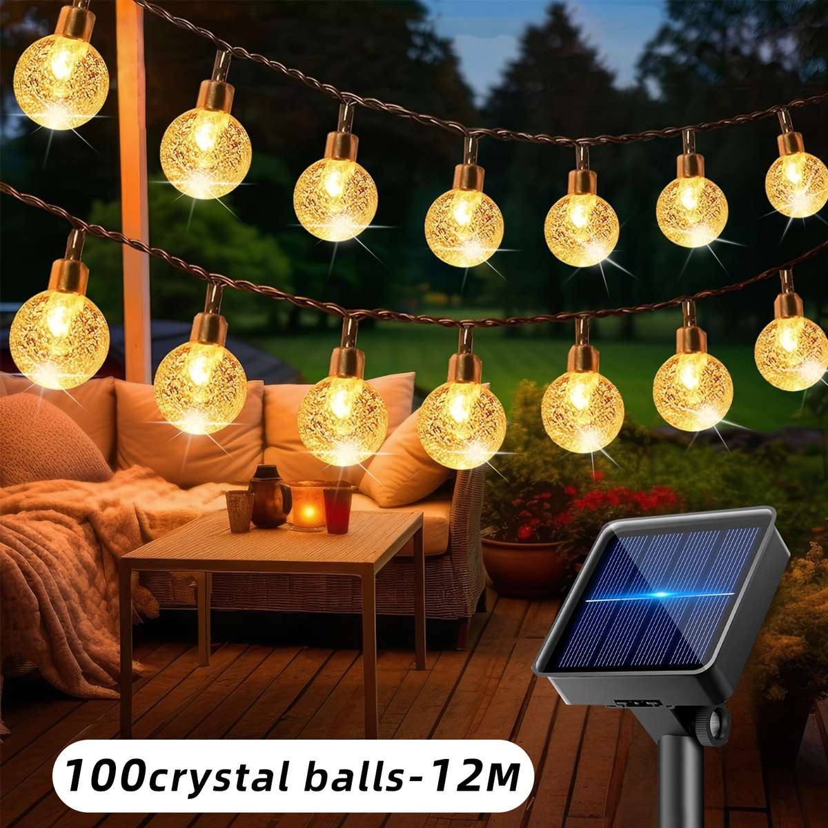 String Lights Model 50 Crystal Lights   7 M Stylewarm Light