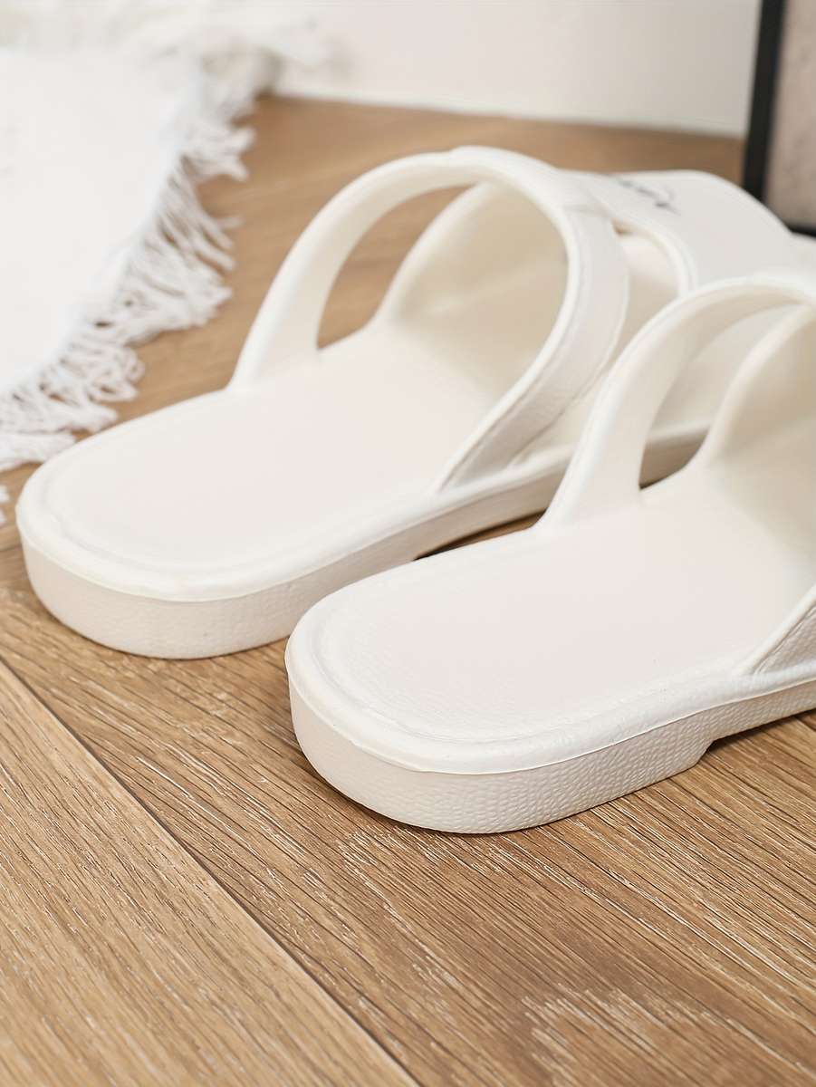 Ladies Summer Flip Flops White Uk 7.5-8