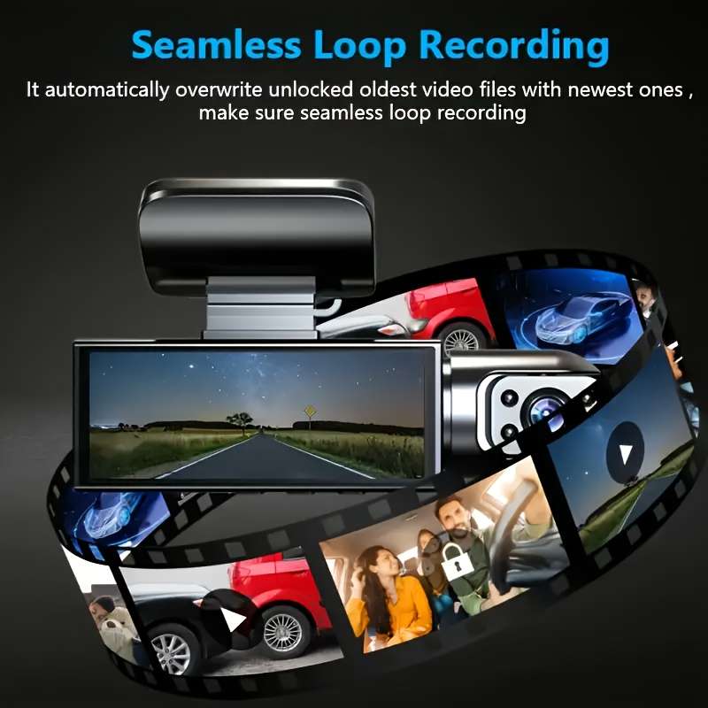 Exclusive Gyioeupt Dual Camera Dash Cam For Cars Front Inside Ir Night Vision