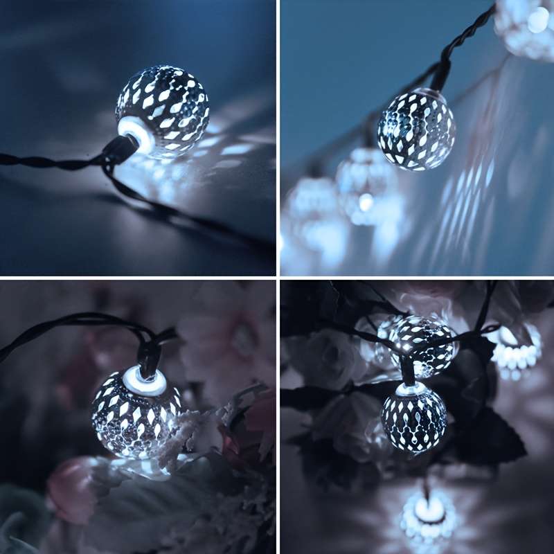 Christmas Lights White   8 Modes   Model 5M20Led5.0Meter