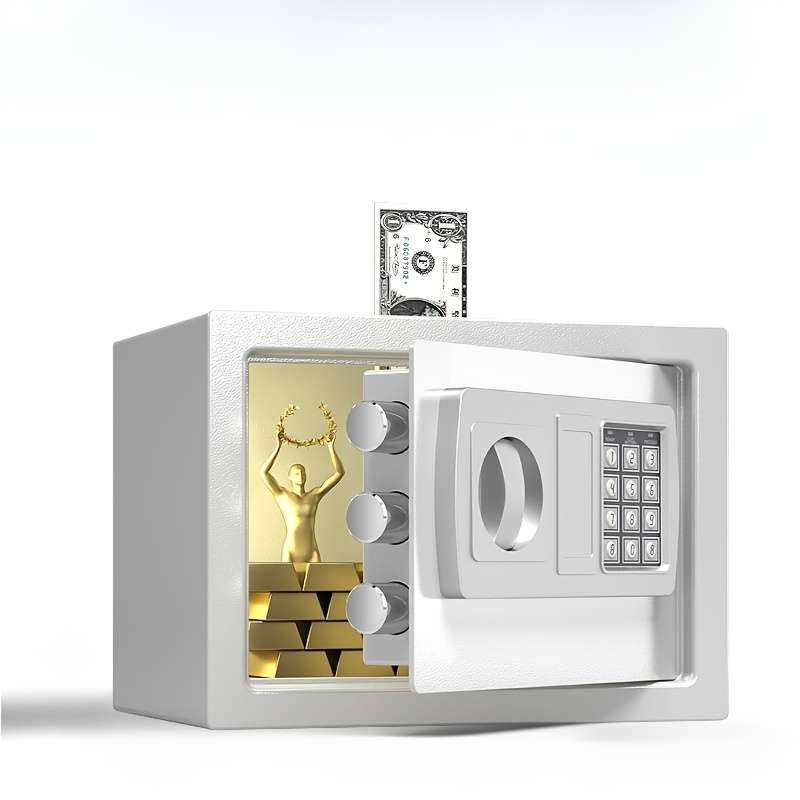 Safe Color Black Coin Slot