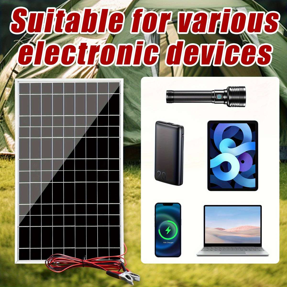 Solar Panel 2Pcs Solar Panel Add 2Pcs 100A Controller