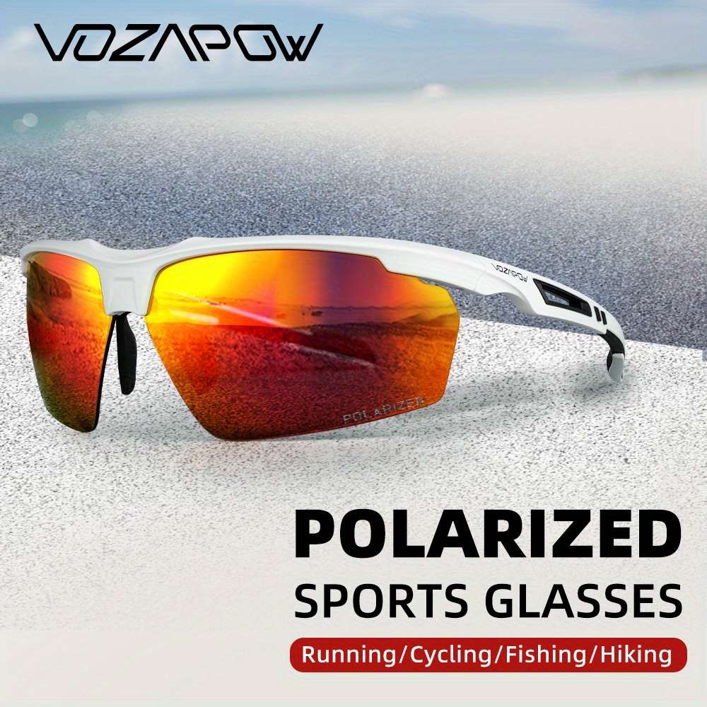Cycling Glasses Color White Frame Purple Lens