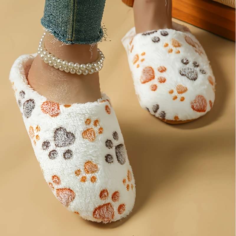 Cotton Slippers Color White Sizeuk 6.5-7