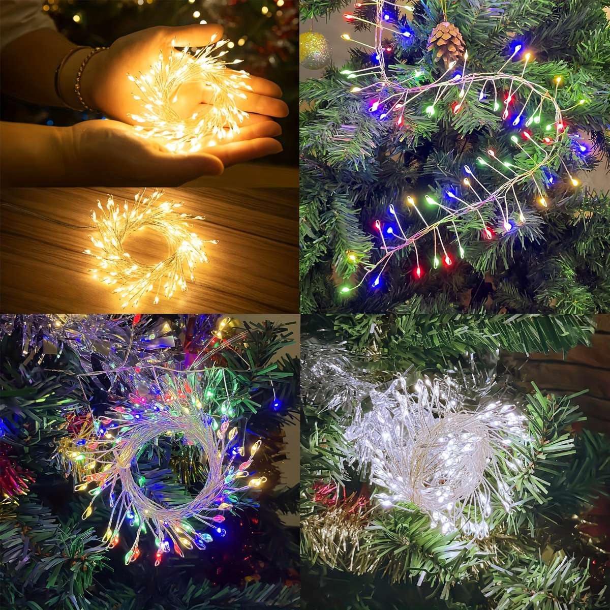 String Lights Color Polychromatic Size3 Meters 100 Led Lights