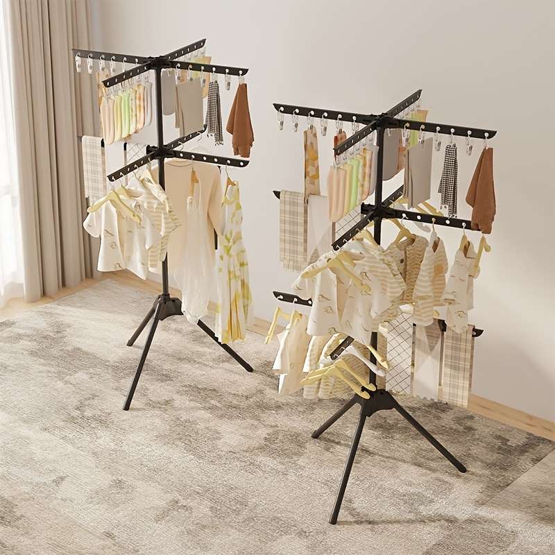 Clothes Rack Grey Model 3 LayersHeight 144.5Cm56.89''