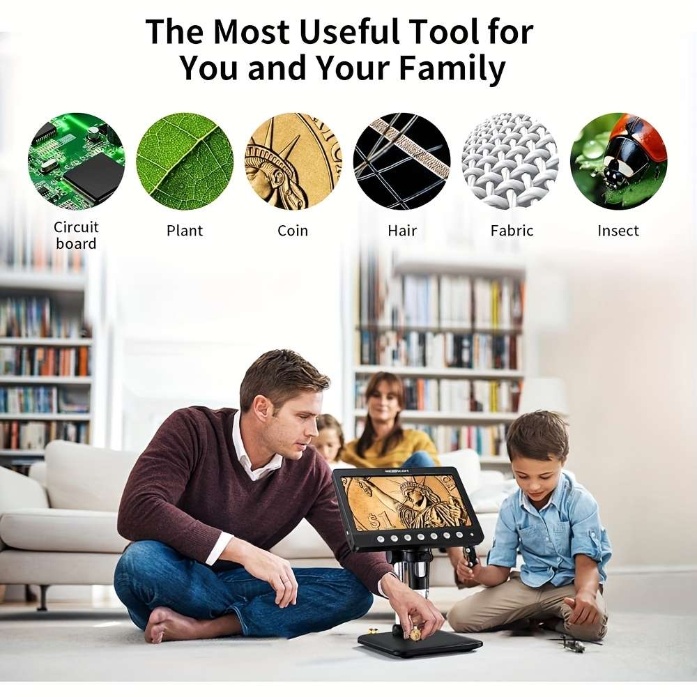 Digital Microscope 4K 17 78 Cm Hd Ips Coin Error Model Xwj 330 Black
