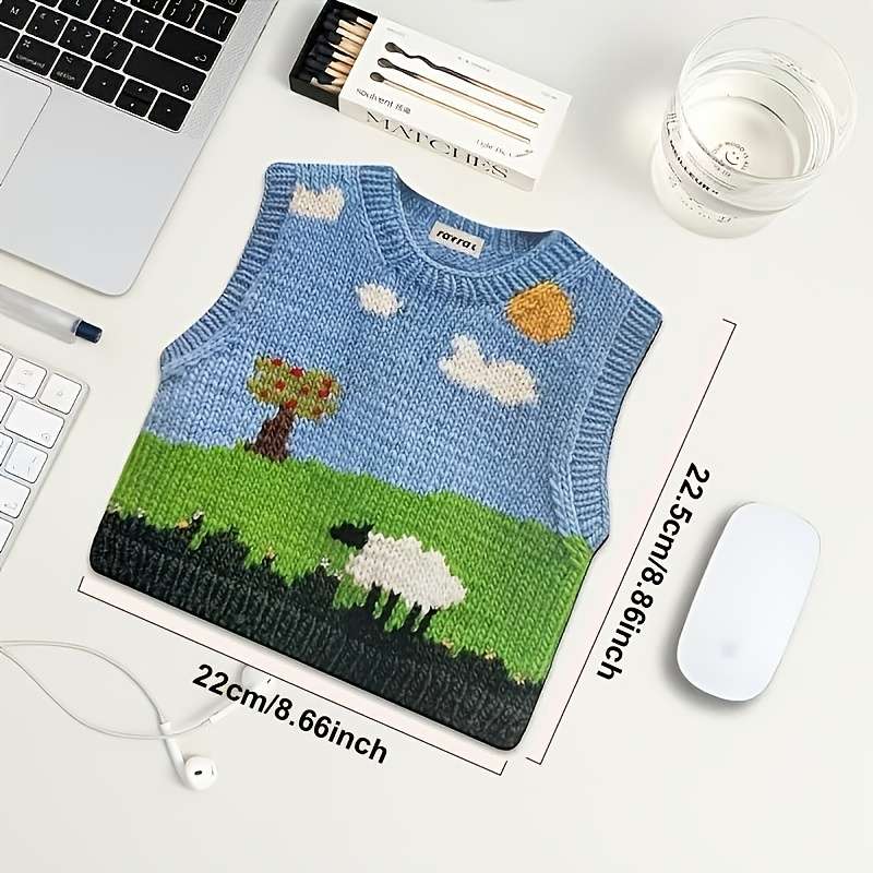 Sleek Washable Cute Style Knitted Sweater Mouse For Pc Gamers White