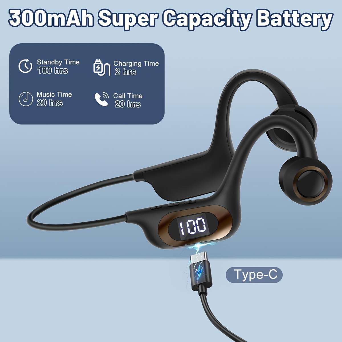 Rechargeable Wireless Earbuds Headphones Headset