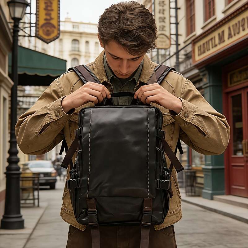 Men S Backpack Black