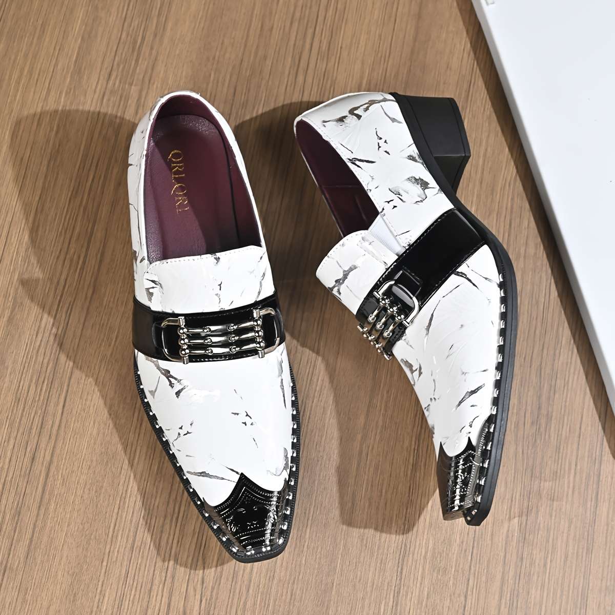 Mens Leather Shoes Color White Sizeuk 7.5