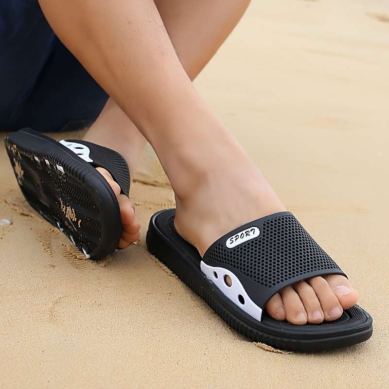 Men Slippers Summer Style Green Size Uk 7