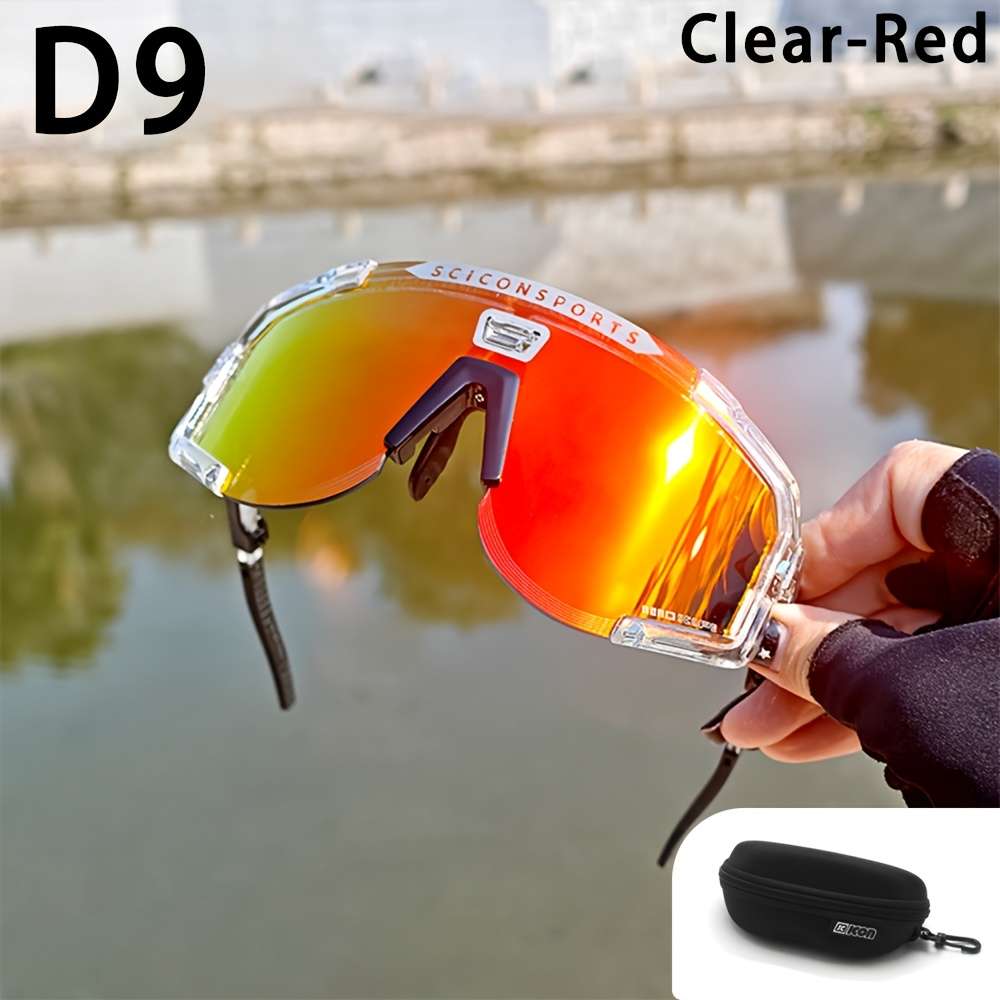 Cycling Glasses Color Red Blue