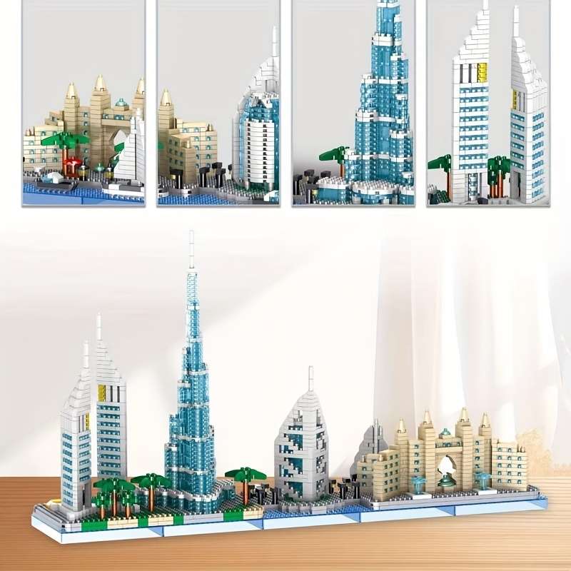 Building Toy Architectural Model Toy Set Quantity 2220Pcs