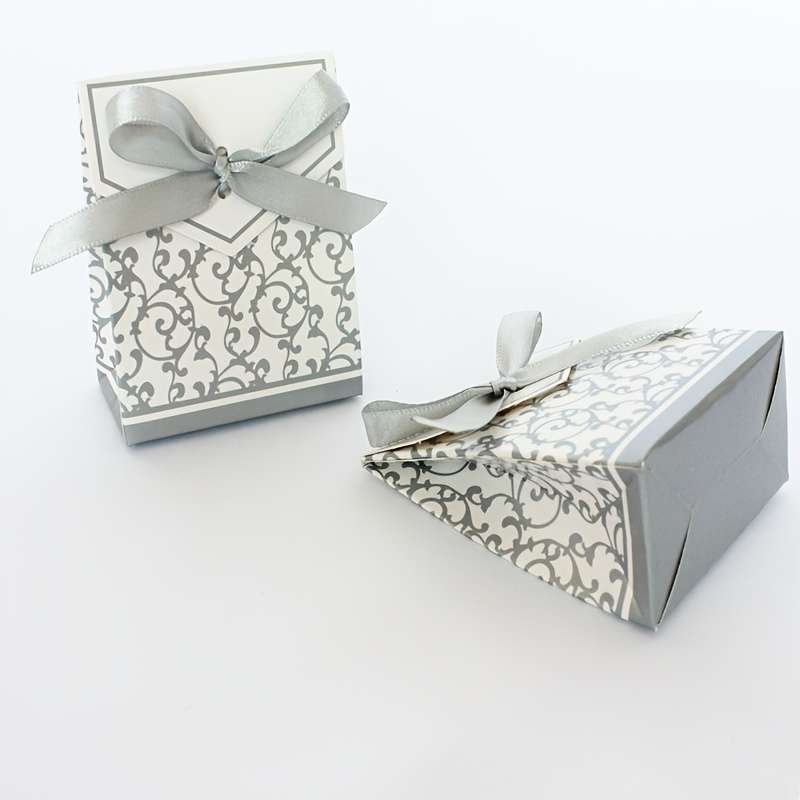 Christmas Gift Boxes Color Golden Quantity 10Pcs