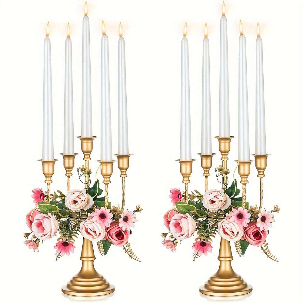 Wedding Supplies Color Golden Model 5 Arm 2Pcs