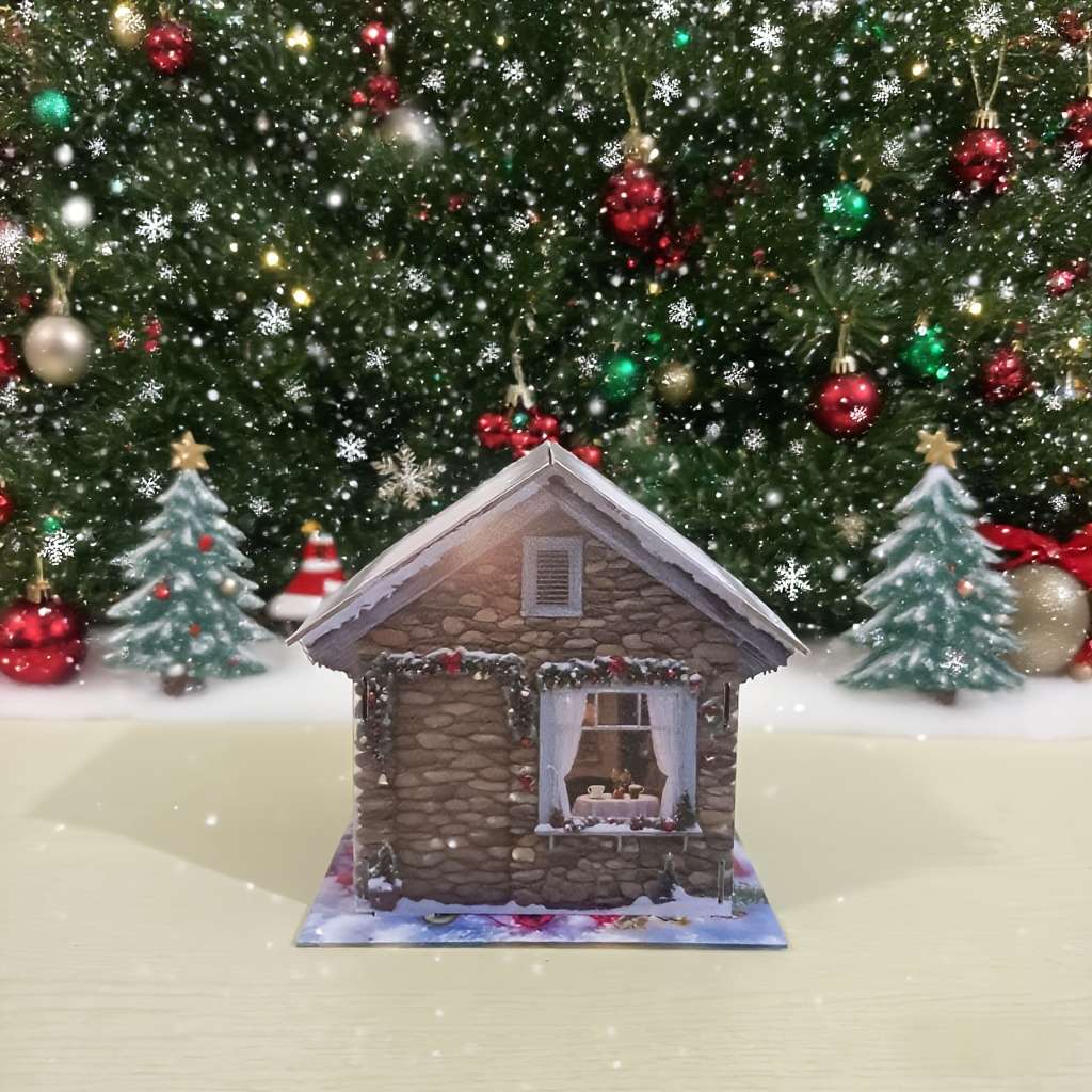 3D Model Desktop Ornaments Model Christmas Cottage
