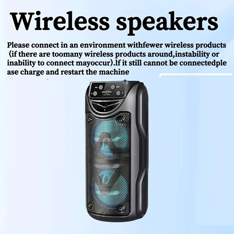Heavy-Duty Dual Channel Design Super Loud Sound, Outdoor For Live Performance