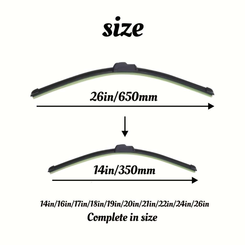 Windshield Wipers Model 2Pcs 26 650Mm
