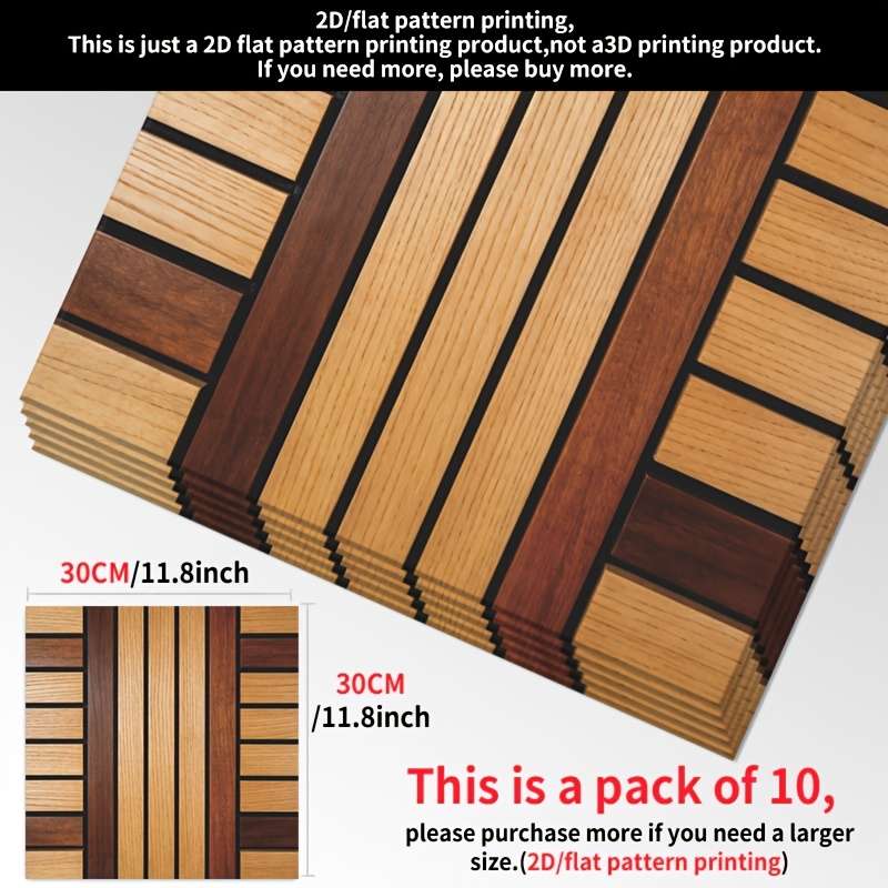 Self Adhesive Floor Stickers 11.8111.81 Inches 3030 Cm 10Pcs