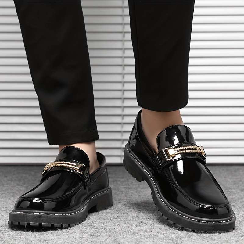 Mens Leather Shoes Color Black Sizeuk 8