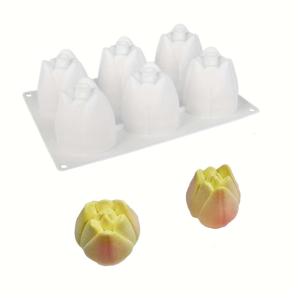 Suitable For Baking Molds Model 6 In 1 Three Dimensional Tulips