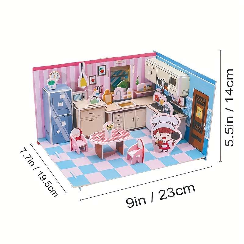 Building Toy Architectural Model Toy Set Style Christmas Dessert Shop