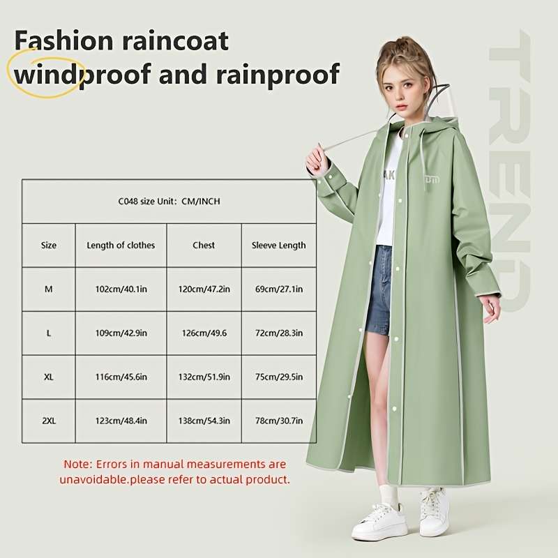 Raincoat White Size M