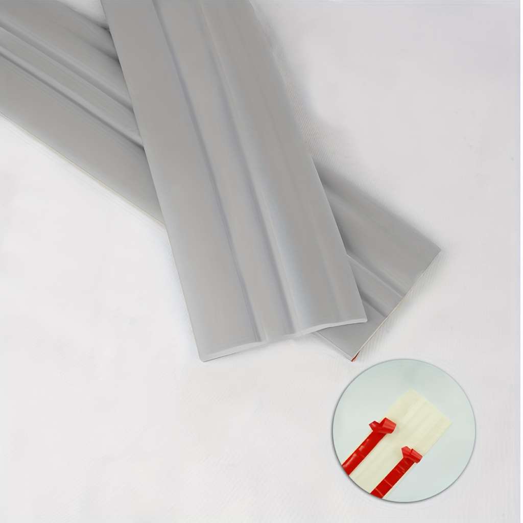 Skirting Board 118.11 Inches * 2.36 Inches 5 Meters * 6 Centimeters Style Elegant White