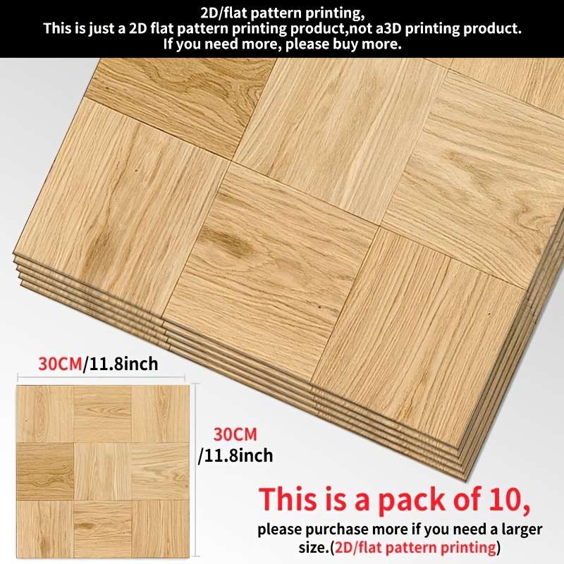 Self Adhesive Floor Stickers 11.8Inchx11.8Inch30X30Cm