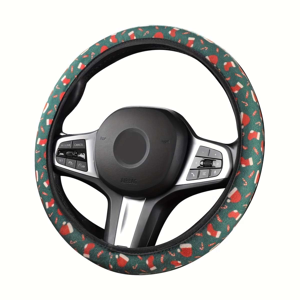 Car Steering Wheel Cover Green