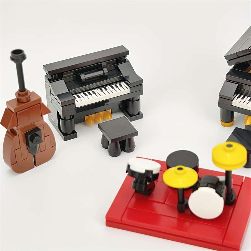 3D Puzzle Musical Instrument Model Style Drums And Cello