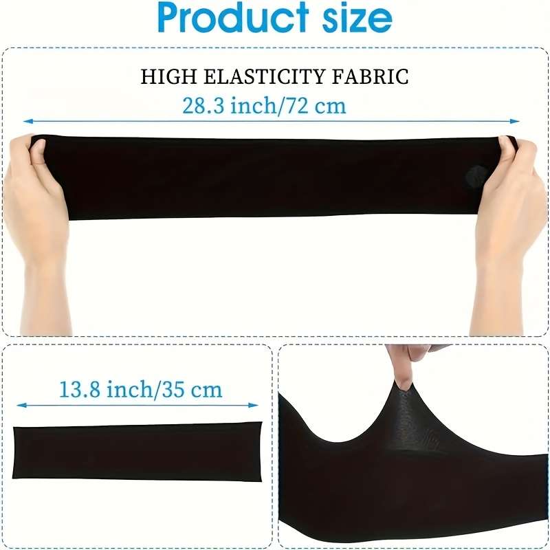 Sunscreen Sleeves Color 2 Pairs Black 2 Pairs White
