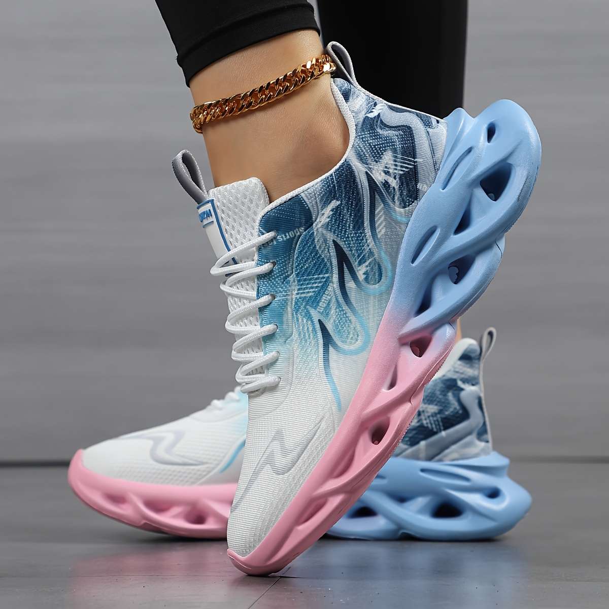 Sneakers Color White And Green Sizeuk 10