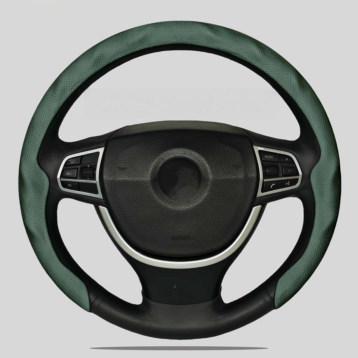 Car Steering Wheel Cover Dark Green