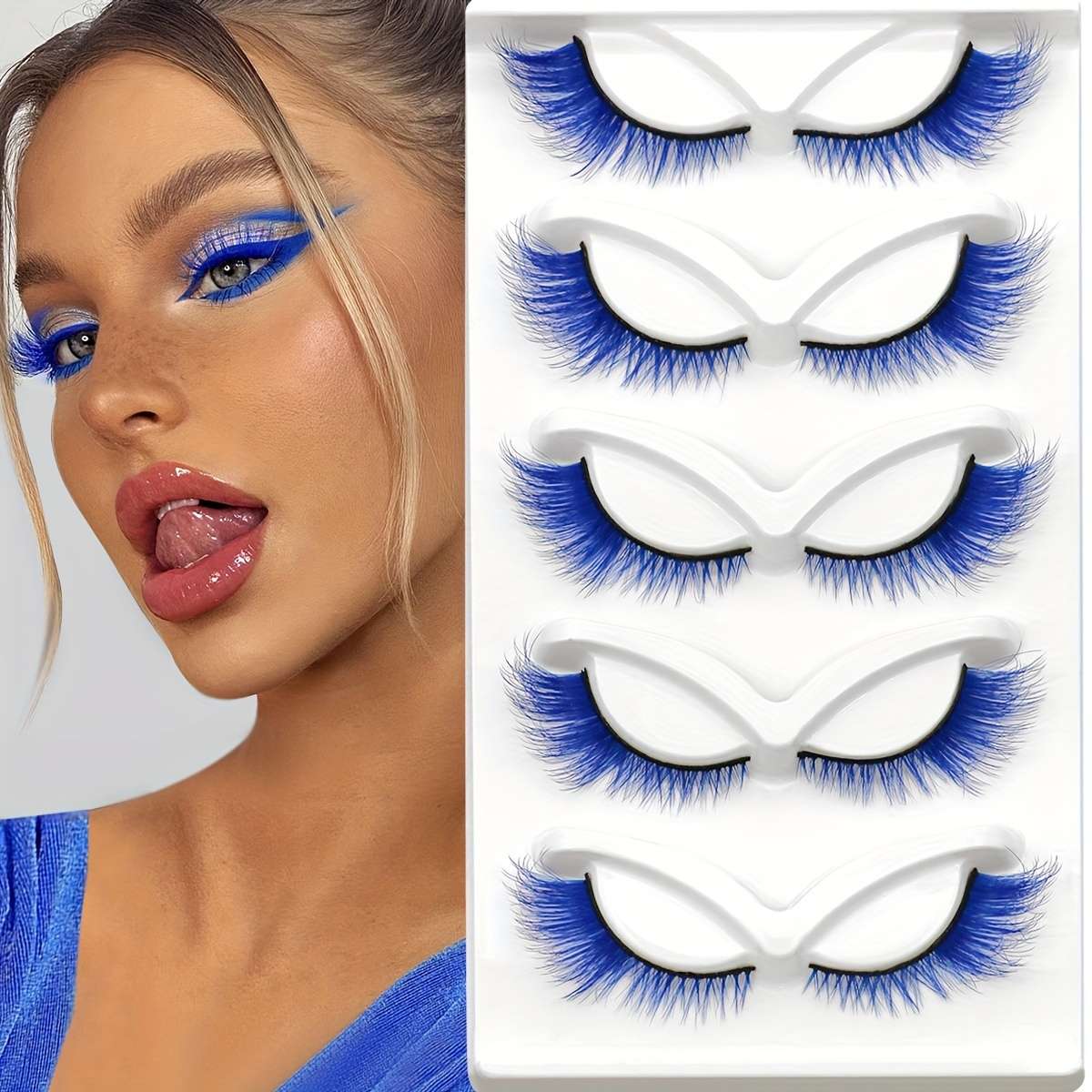 5 Pairs Natural Fluffy False Eyelashes Model Cl05