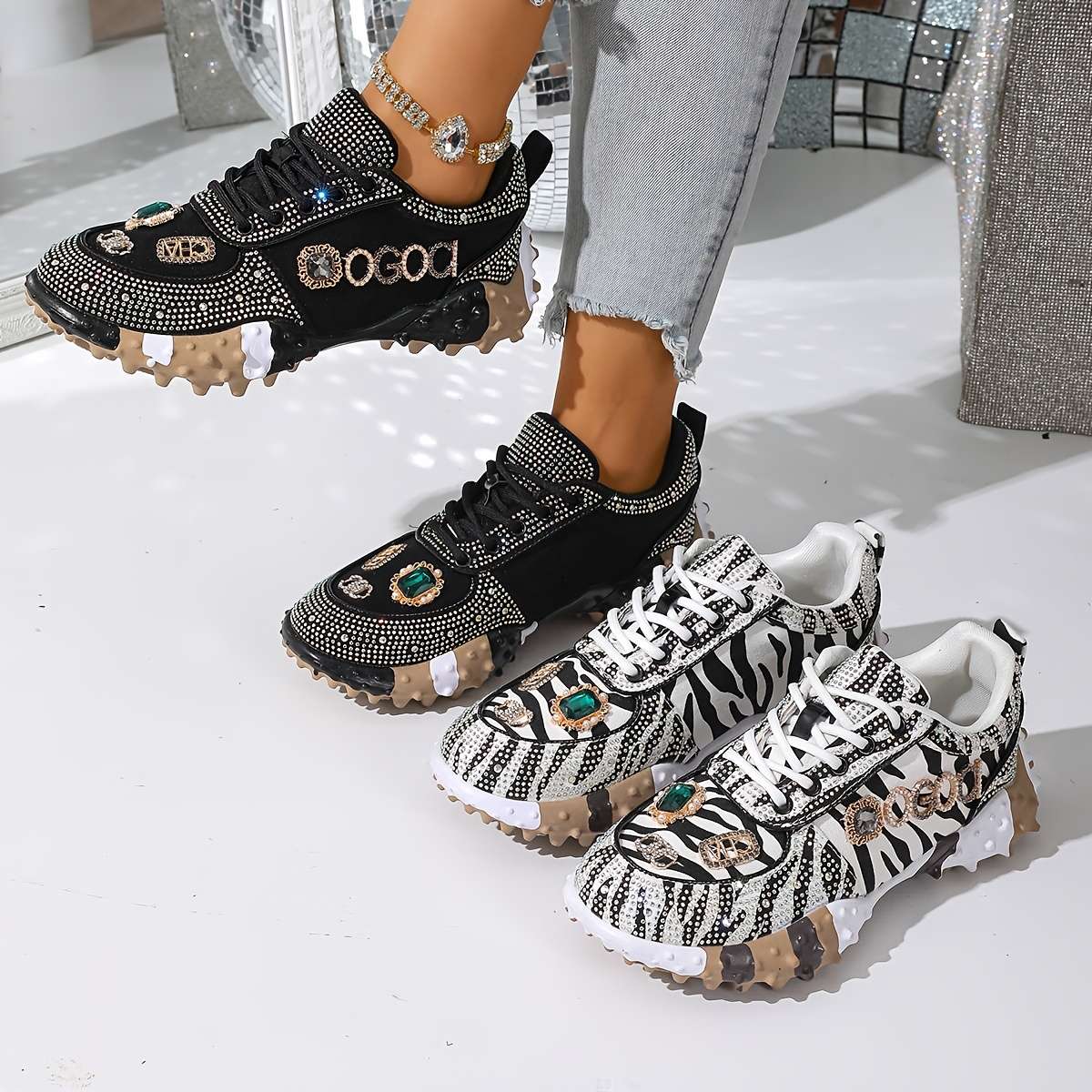 Women S Sneakers Color White And Black Sizeuk 3.5