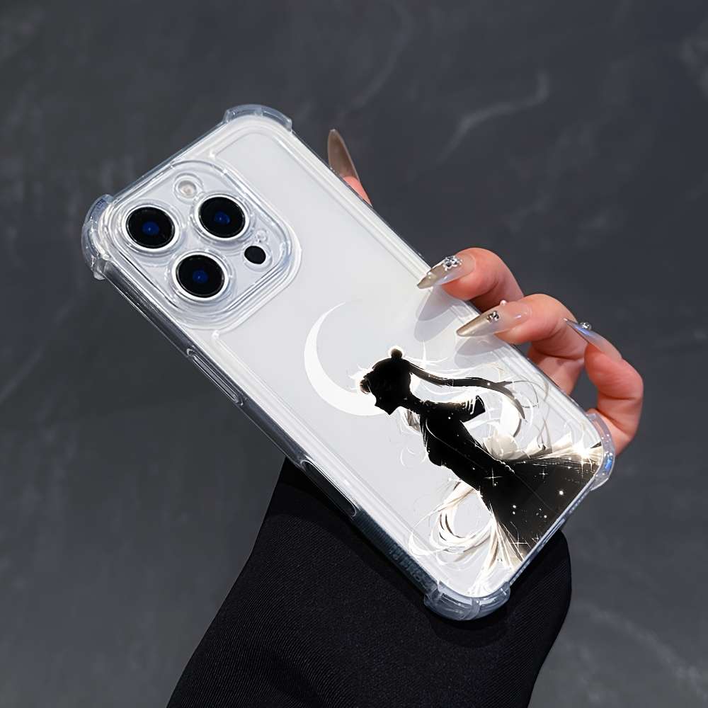 1Pc Mixed Color  For iPhone 7 Plus 8 Plus Moon Girl Phone Case