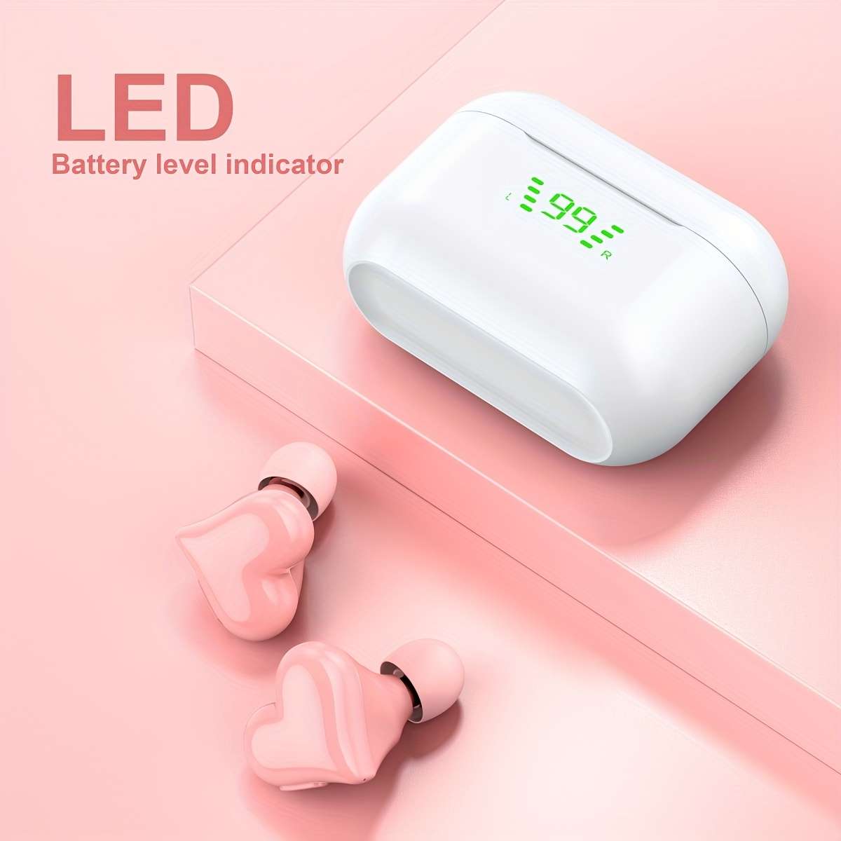 Rechargeable Wireless Earbuds Headphones Headset