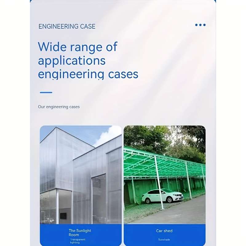 Polycarbonate Sheets Color Smoke Grey Size60Cm*2.44M*2.3Mm