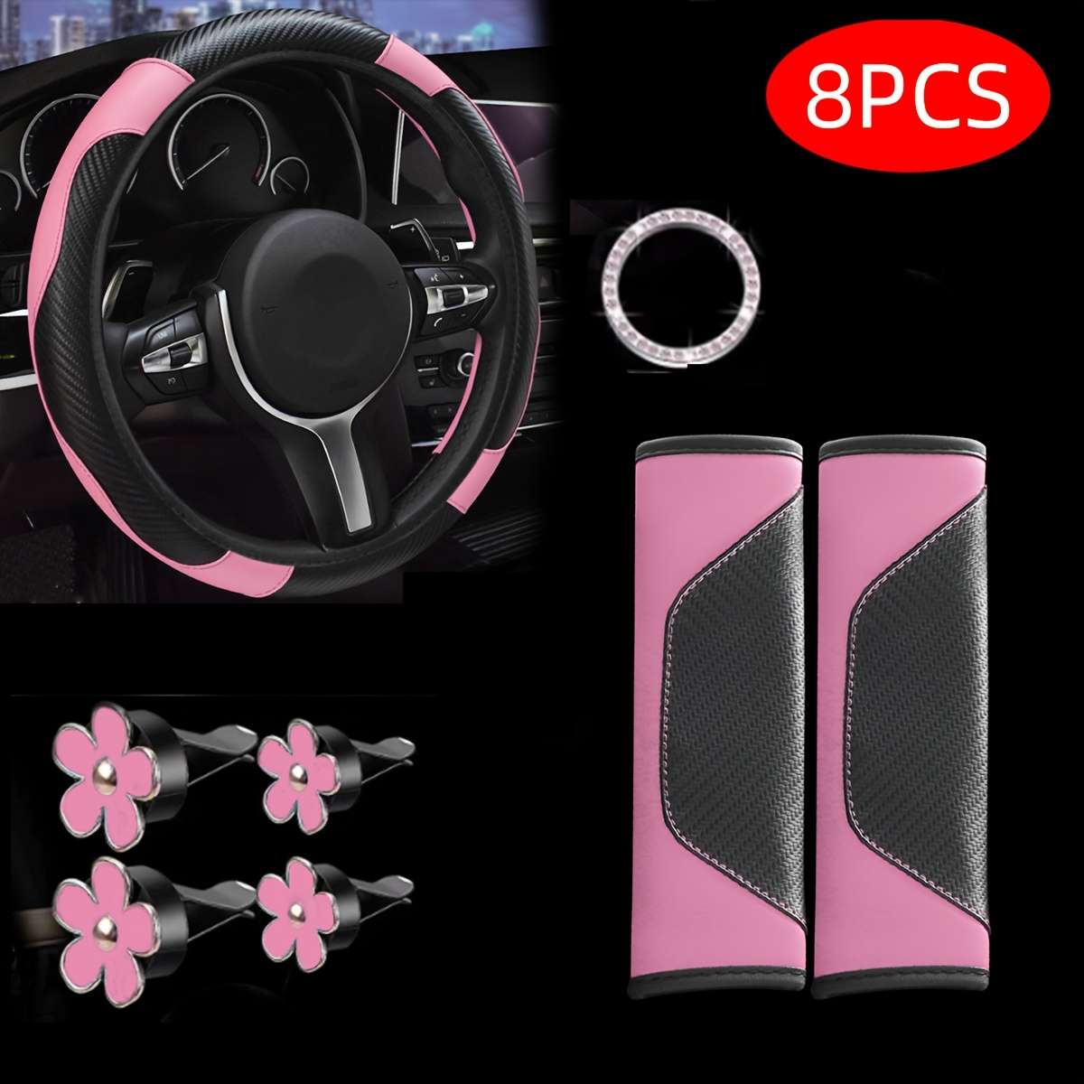 Car Steering Wheel Cover Purple