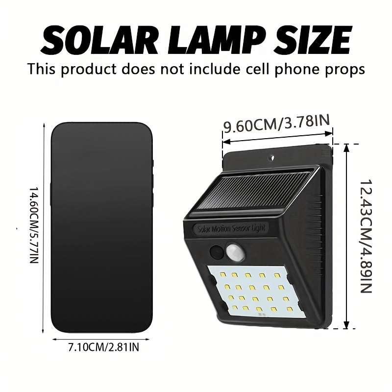 Solar Emergency Lights Quantity 2Pcs