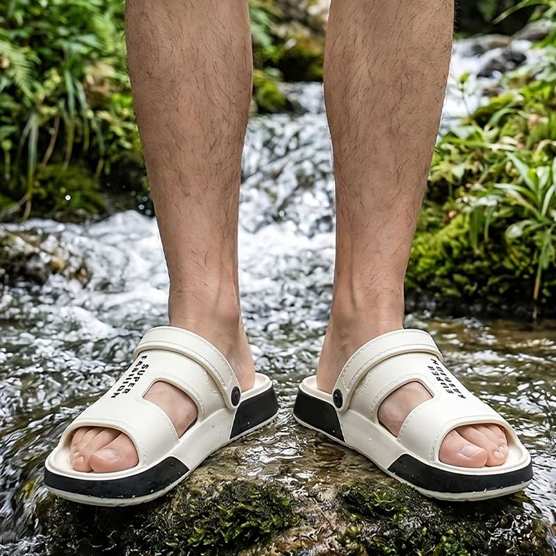 Sandals Color Black & White Size Uk 7.5 8 Wide