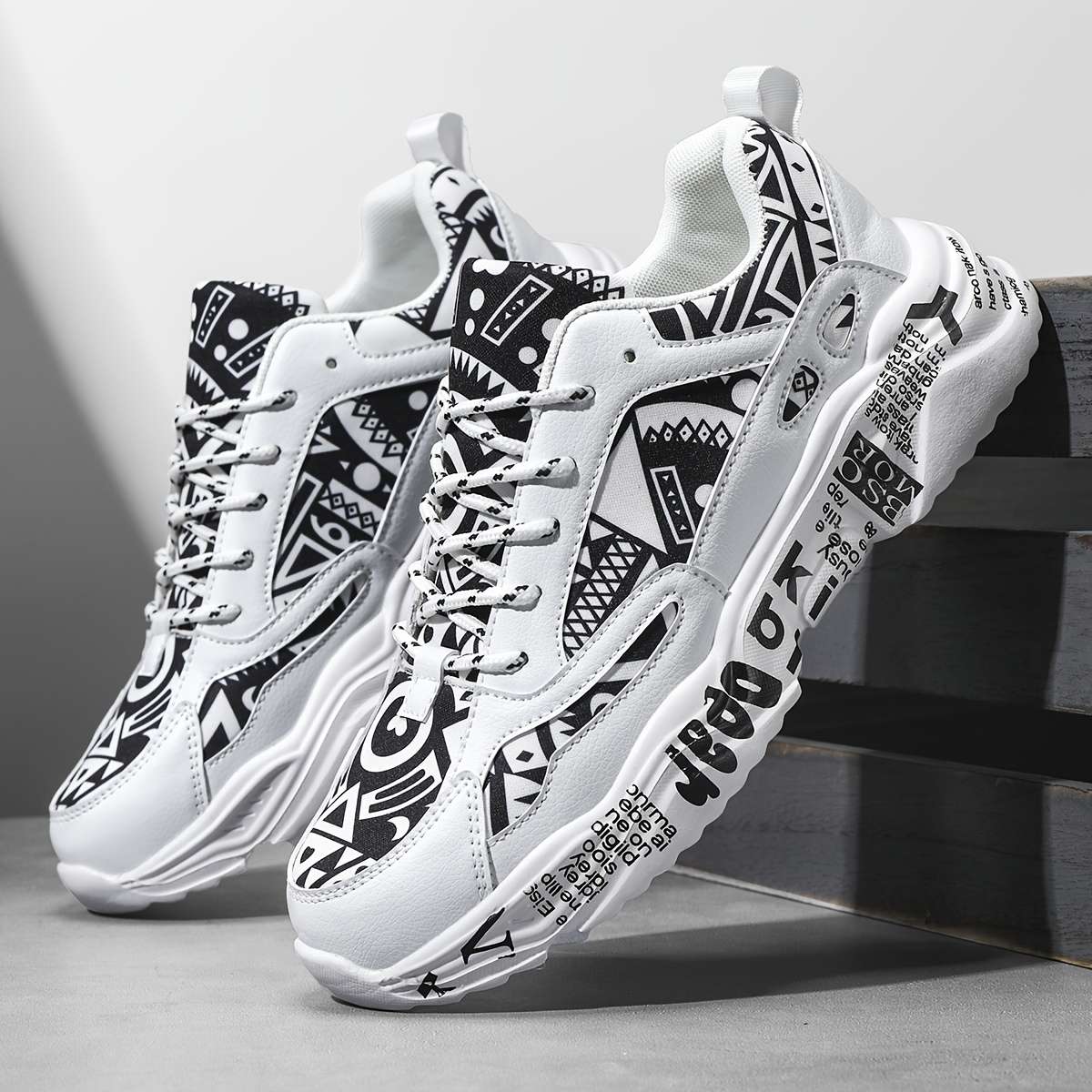 Sneakers Color White And Black Sizeuk 7