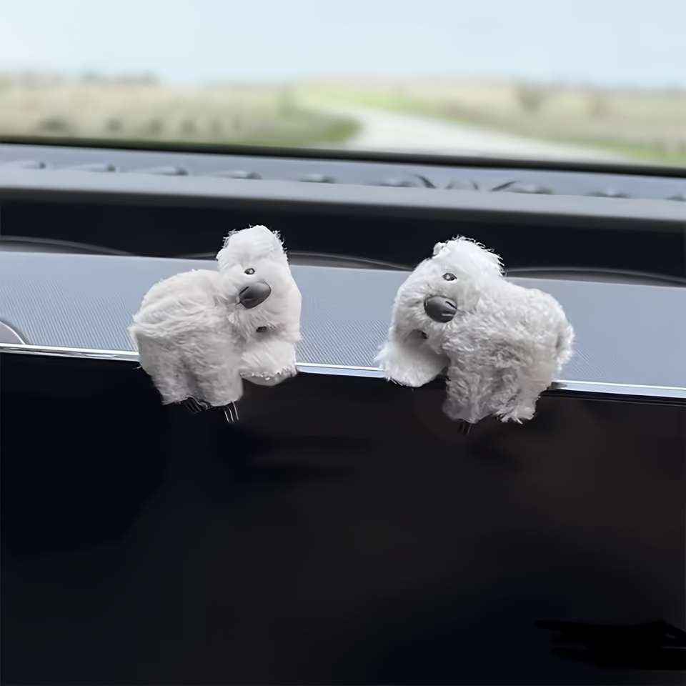 Car Interior Decor Model Gray 2Pcs