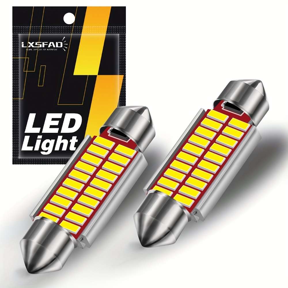 Car Lights Items 2Pcs 16Smd 36Mm 6000K