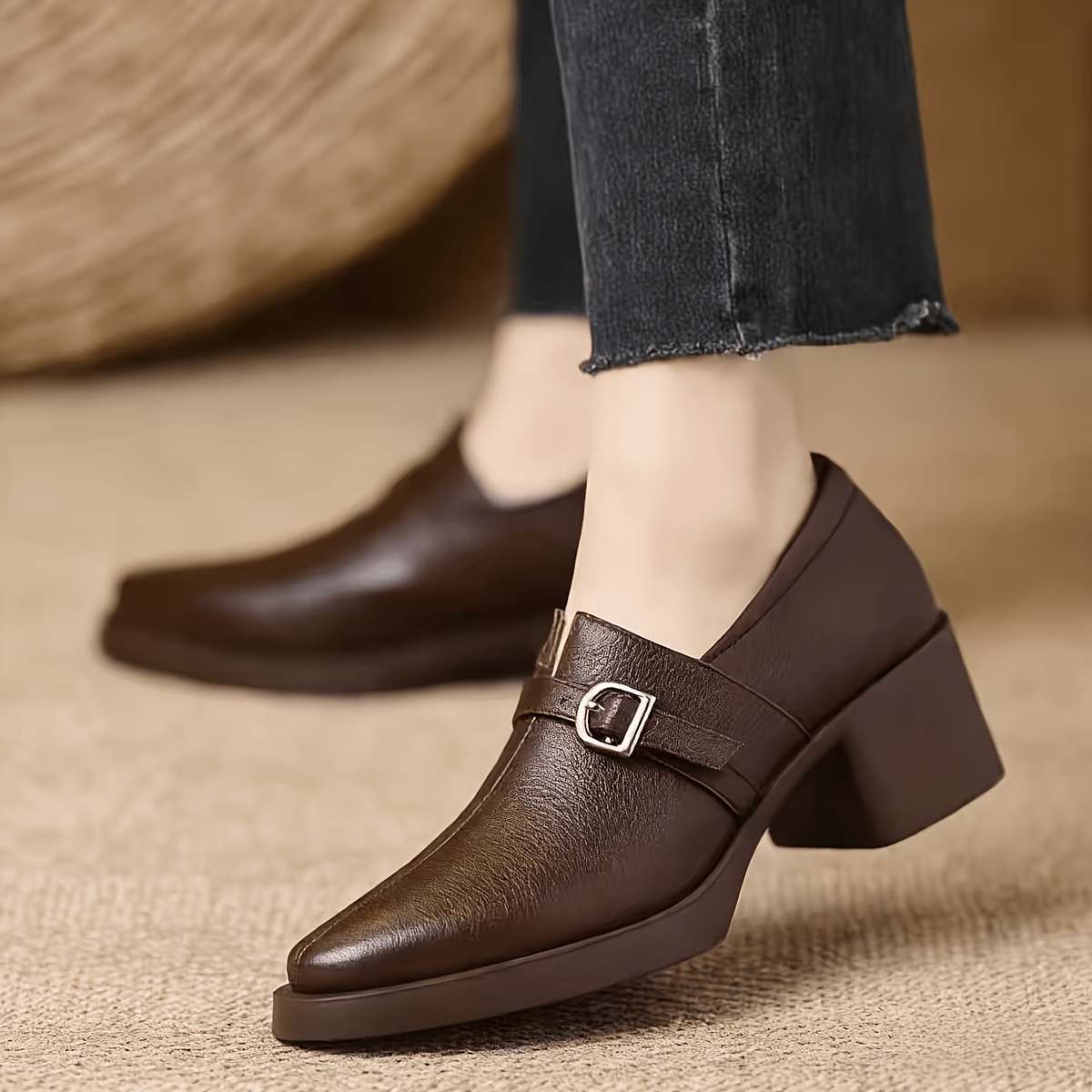 Women S High Heels Color Brown Sizeuk 3.5